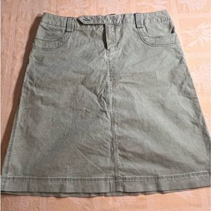 Gap Light Sage Green Corduroy Skirt